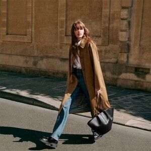 Sézane Clyde Trench Coat in Camel Size FR 44/US 12